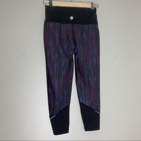Prana Tatum Capri Leggings Mid Rise Wide Waistband - Picture 7 of 9